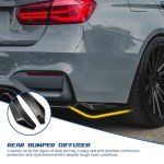 Kutyun Universal Rear Bumper Guard Kit - Black