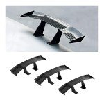 3PCS Universal Mini Car Spoiler Wing - Black
