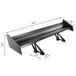 Adjustable 53.4" Lightweight Aluminum Car Spoiler