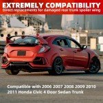 Honda Civic 2006-2011 Gloss Black Trunk Spoiler