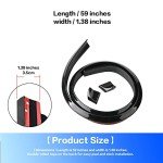 3D Carbon Fiber Car Trunk Spoiler Lip Kit