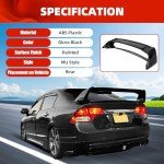 Honda Civic 2006-2011 Gloss Black Trunk Spoiler