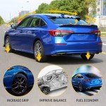 Maxzina Glossy Black Spoiler for Honda Civic Sedan