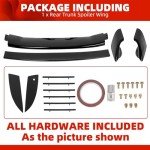 Honda Civic 2006-2011 Gloss Black Trunk Spoiler