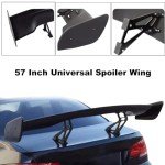 57 Inch Universal Adjustable Rear Trunk Spoiler
