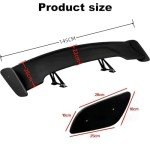 57 Inch Universal Adjustable Rear Trunk Spoiler