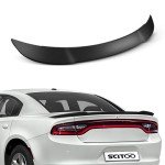 Dodge Charger Matte Black Hellcat Style Spoiler