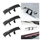 Universal 3-Pack Carbon Fiber Car Spoilers