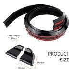 4.9 Ft Reflective Carbon Fiber Car Spoiler