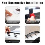 Carbon Fiber Mini Spoiler Wing for Cars