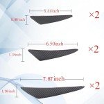 Universal Car Spoiler Canards Kit - 6 Pieces