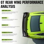 Universal 57" GT Style Car Spoiler - Black