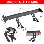 Universal Adjustable Aluminum GT Wing Spoiler 43.3