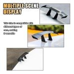 3PCS Mini Carbon Fiber Car Spoiler Wings