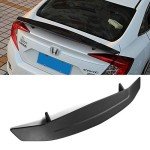 Universal Black Rear Trunk Spoiler with LED Light