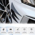 Universal Car Spoiler Canards Kit - 6 Pieces