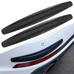 Black Bumper Guard Strips - 2 Pack, Scratch-Resistant