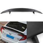 Universal Black Rear Trunk Spoiler with LED Light