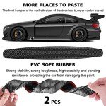 Black Bumper Guard Strips - 2 Pack, Scratch-Resistant