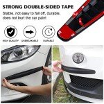 Black Bumper Guard Strips - 2 Pack, Scratch-Resistant