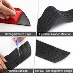 SINGARO Universal Rubber Rear Bumper Protector