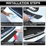 SINGARO Universal Rubber Rear Bumper Protector