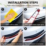 Black Bumper Guard Strips - 2 Pack, Scratch-Resistant