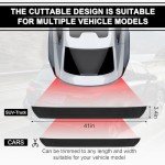 SINGARO Universal Rubber Rear Bumper Protector