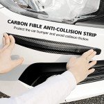 Black Bumper Guard Strips - 2 Pack, Scratch-Resistant