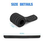 Rear Bumper Protector Guard - Non-Slip Rubber 40.9in