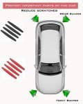 4 Pack Universal Rubber Bumper Guards for Cars