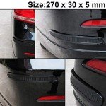 Runmade Black Bumper Guard and Protector Strip (2 Pack)