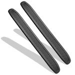 Runmade Black Bumper Guard and Protector Strip (2 Pack)
