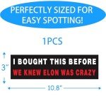Anti-Elon Car Bumper Sticker - Hilarious Vinyl Decal