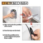 4-Pack Car Door Edge Protectors - Black