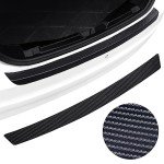 Carbon Fiber Leather Boot Threshold Protector Sticker