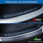 Carbon Fiber Leather Boot Threshold Protector Sticker