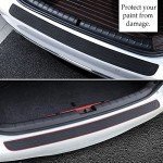 Universal Rubber Rear Bumper Protector Guard (Black)