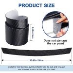 Carbon Fiber Leather Boot Threshold Protector Sticker