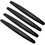 Bonsicoky 4-Pack Black Bumper Guard Strips