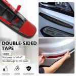 Bonsicoky 4-Pack Black Bumper Guard Strips