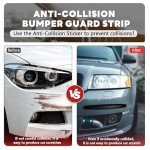 Bonsicoky 4-Pack Black Bumper Guard Strips