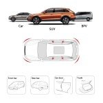 Carbon Fiber Bumper Protector Trim - 4 Pieces