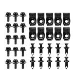 35PCS Engine Splash Shield Guard Bolts Clips