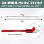 4 PCS Universal Car Bumper Protector Strips