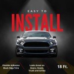 18ft Black U-Channel Edge Guard Trim