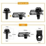 35PCS Engine Splash Shield Guard Bolts Clips