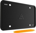 Aujen Black Silicone License Plate Frame
