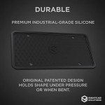 Premium Silicone License Plate Frame - Black
