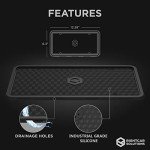 Premium Silicone License Plate Frame - Black